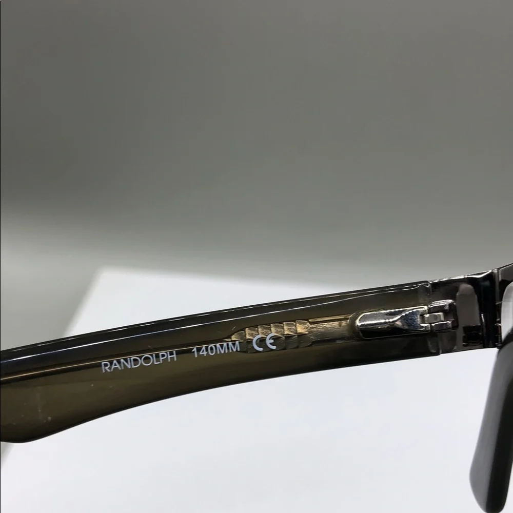 Randolph Ellsworth Silver Brown Rectangular Eyeglasses Frame 51-18 140 Japan